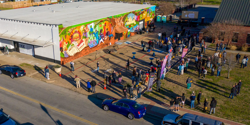 tree of life mural unveiling